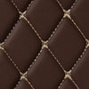 Chocolate + Beige Stitching